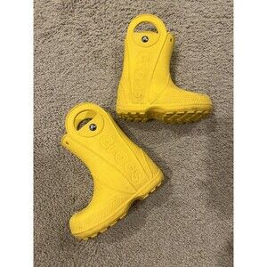 Crocs Kids Yellow Handle It Rain Boots